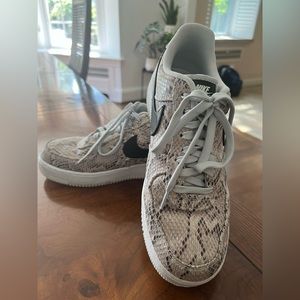 Women’s Snake skin Nike Air Force Ones size 9